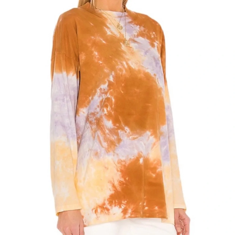 FREE PEOPLE Be Free Tie Dye Tee in‎ Lilac